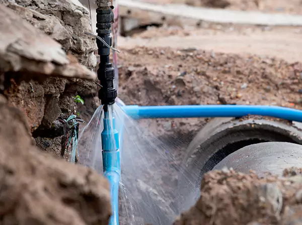 Burst Pipe Cleanup in Buffalo Creek