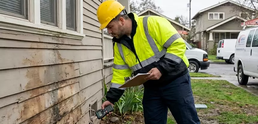 Water Damage Exterior Wall Buffalo Creek