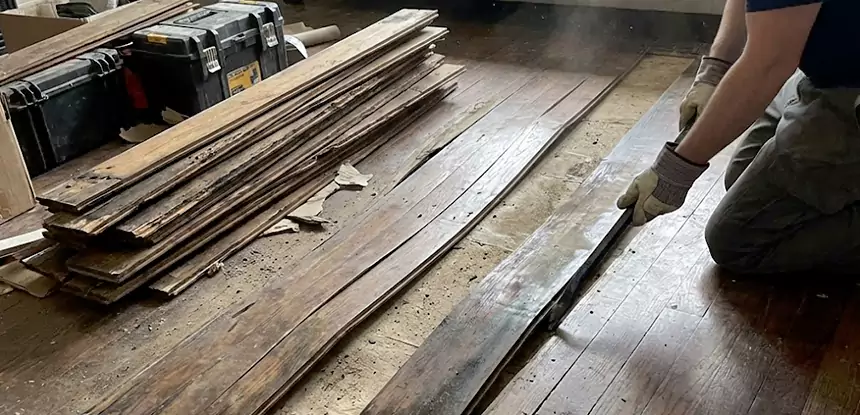 Wood Veneer Water Damage Repair Buffalo Creek